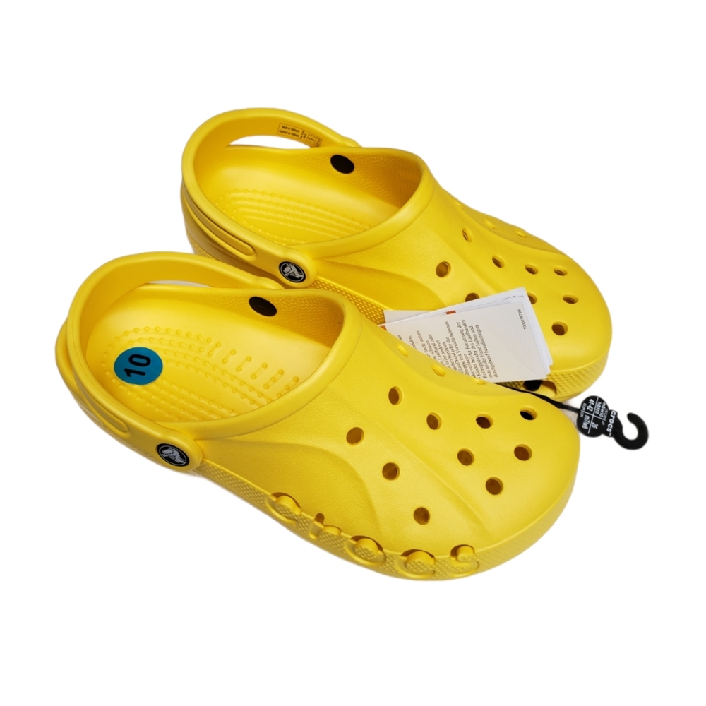 Crocs Lemon Yellow Classic Clog Slip On Sandal 10